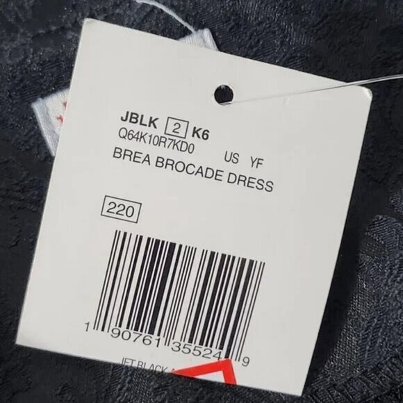 2/$50 Guess Brea Brocade Black Sleeveless Mini Dress Size M | Elegant & Chic - Picture 7 of 8